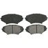 ZX1009 by WAGNER - QuickStop Semi-Metallic Disc Brake Pad Set