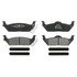 ZX1012 by WAGNER - QuickStop Semi-Metallic Disc Brake Pad Set