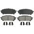 ZX1004 by WAGNER - QuickStop Semi-Metallic Disc Brake Pad Set