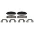 ZX1058 by WAGNER - QuickStop Semi-Metallic Disc Brake Pad Set