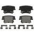 ZX1057 by WAGNER - QuickStop Semi-Metallic Disc Brake Pad Set