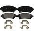 ZX1076 by WAGNER - QuickStop Semi-Metallic Disc Brake Pad Set