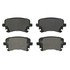 ZX1018 by WAGNER - QuickStop Semi-Metallic Disc Brake Pad Set