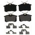 ZX1017 by WAGNER - QuickStop Semi-Metallic Disc Brake Pad Set
