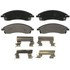 ZX1019A by WAGNER - QuickStop Semi-Metallic Disc Brake Pad Set