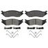 ZX1045 by WAGNER - QuickStop Semi-Metallic Disc Brake Pad Set