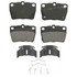 ZX1051 by WAGNER - QuickStop Semi-Metallic Disc Brake Pad Set