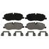 ZX1098 by WAGNER - QuickStop Semi-Metallic Disc Brake Pad Set