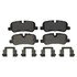 ZX1099 by WAGNER - QuickStop Semi-Metallic Disc Brake Pad Set