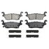 ZX1120 by WAGNER - QuickStop Semi-Metallic Disc Brake Pad Set