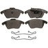 ZX1107 by WAGNER - QuickStop Semi-Metallic Disc Brake Pad Set