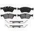 ZX1123 by WAGNER - QuickStop Semi-Metallic Disc Brake Pad Set