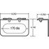 60729 by TRUCK-LITE - Brake / Tail Light Bracket - 2 Screw Bracket Mount, For Oval Shape Lights, Gray Steel