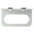 60729 by TRUCK-LITE - Brake / Tail Light Bracket - 2 Screw Bracket Mount, For Oval Shape Lights, Gray Steel