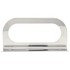 60730 by TRUCK-LITE - Brake / Tail Light Bracket - 2 Screw Bracket Mount, For Oval Shape Lights, Silver Stainless Steel
