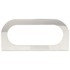 60730 by TRUCK-LITE - Brake / Tail Light Bracket - 2 Screw Bracket Mount, For Oval Shape Lights, Silver Stainless Steel
