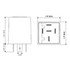97283 by TRUCK-LITE - Flasher Module - Heavy-Duty Solid-State, Plastic, 5 Blade Terminals, 12V
