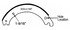 GF4524QMG by HALDEX - Drum Brake Shoe Kit - Remanufactured, Front, Relined, 2 Brake Shoes, with Hardware, FMSI 4524, for Meritor "Q" for Mack Applications