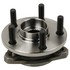 513138 by MOOG - Wheel Bearing and Hub Assembly - Front, 5 Studs, 26 Splines, Triangular Flange