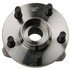 513138 by MOOG - Wheel Bearing and Hub Assembly - Front, 5 Studs, 26 Splines, Triangular Flange