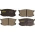 Monroe DX297 Disc Brake Pad Set Prem Semi-Met Brakes