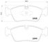 355011281 by HELLA - Disc Brake Pad Set