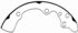 PAB598 by WAGNER - Wagner ThermoQuiet PAB598 Drum Brake Shoe Set