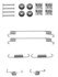 355200901 by HELLA - Disc Brake Hardware Kit