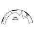 PAB445R by WAGNER - ThermoQuiet Drum Brake Shoe Set
