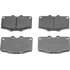 MX137 by WAGNER - Wagner ThermoQuiet MX137 Semi-Metallic Disc Brake Pad Set