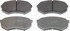 MX258 by WAGNER - Wagner ThermoQuiet MX258 Semi-Metallic Disc Brake Pad Set
