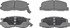 MX263 by WAGNER - Wagner ThermoQuiet MX263 Semi-Metallic Disc Brake Pad Set