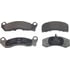 MX499 by WAGNER - Wagner ThermoQuiet MX499 Semi-Metallic Disc Brake Pad Set