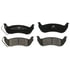 ZD1040A by WAGNER - QuickStop Ceramic Disc Brake Pad Set