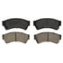ZD1192 by WAGNER - QuickStop Ceramic Disc Brake Pad Set