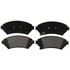ZX1076 by WAGNER - QuickStop Semi-Metallic Disc Brake Pad Set