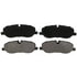 ZX1098 by WAGNER - QuickStop Semi-Metallic Disc Brake Pad Set