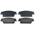 ZX1020A by WAGNER - QuickStop Semi-Metallic Disc Brake Pad Set