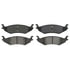 ZX1046 by WAGNER - QuickStop Semi-Metallic Disc Brake Pad Set
