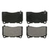 ZX1050 by WAGNER - QuickStop Semi-Metallic Disc Brake Pad Set
