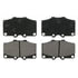 ZX137 by WAGNER - QuickStop Semi-Metallic Disc Brake Pad Set
