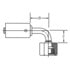 Dayco 105957 Hydraulic Coupling / Adapter BL10-M24F90TO-M