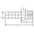 Dayco 106841 Hydraulic Coupling / Adapter BI06-06PS