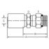 Dayco 108318 Hydraulic Coupling / Adapter DC08-08ORS