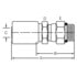 Dayco 108321 Hydraulic Coupling / Adapter DC10-10ORS