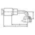 Dayco 108772A Hydraulic Coupling / Adapter DC05-06OF90T