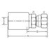 Dayco 109116 Hydraulic Coupling / Adapter DC06-06FJ-SS