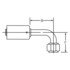 Dayco 118057 Hydraulic Coupling / Adapter SB12-10F90TO