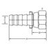 Dayco 123378 Hydraulic Coupling / Adapter PO08-08NL