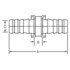 Dayco 123498 Hydraulic Coupling / Adapter PO08-08RM